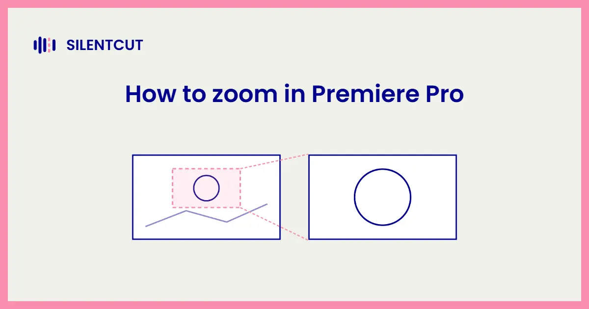 Blog cover card showing a wide video frame with a pink crop region projected into a second, punched-in frame