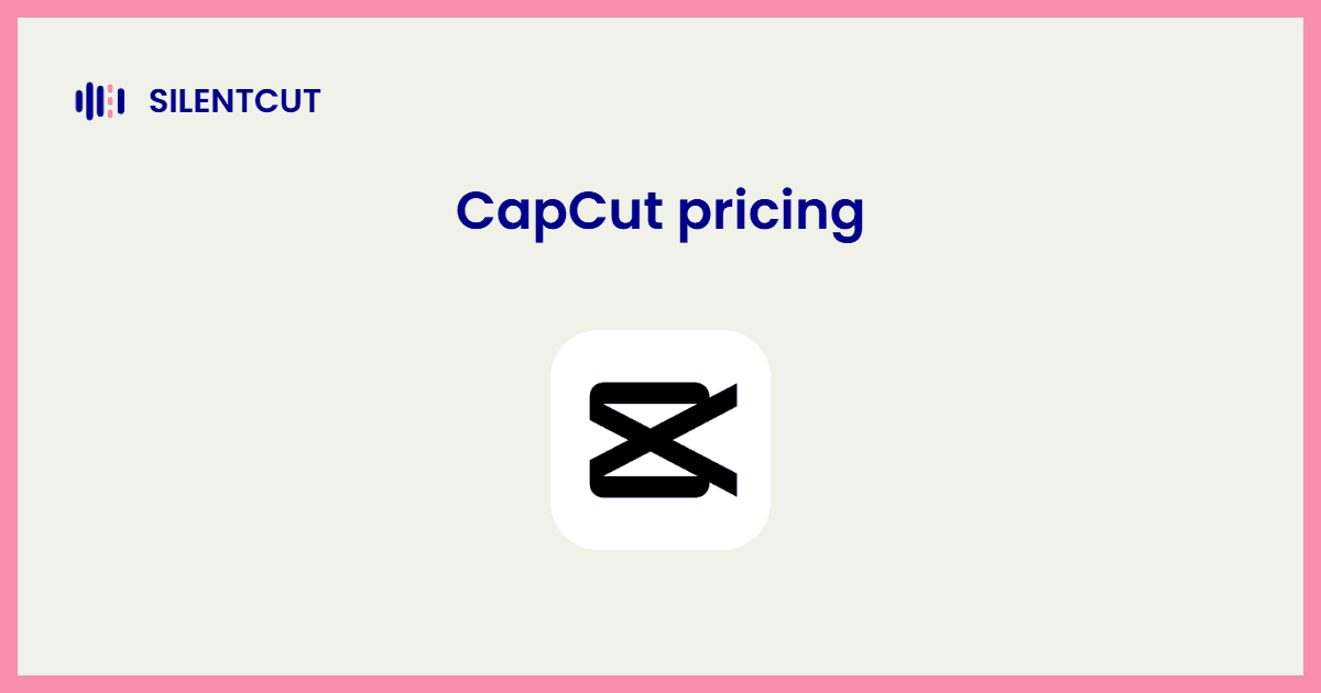 Blog cover card showing the CapCut logo and an arrow pointing to the SilentCut mark