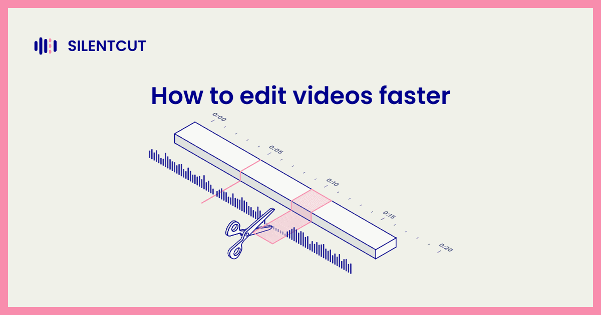 Blog cover card showing the isometric timeline scene with clips sliding together after the silence cuts