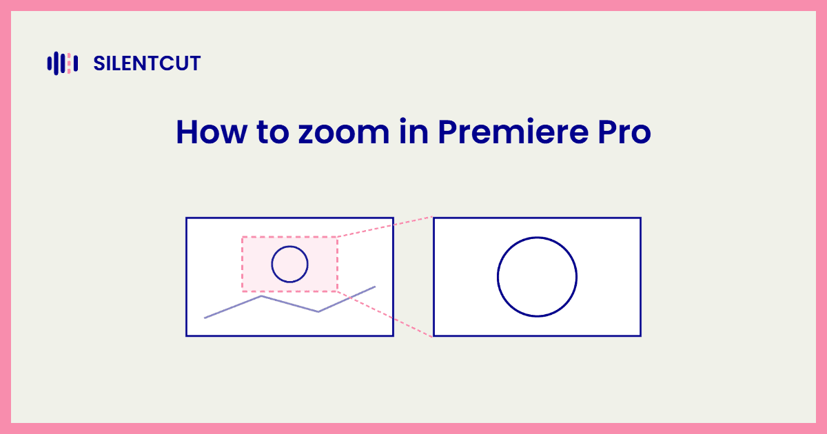 Blog cover card showing a wide video frame with a pink crop region projected into a second, punched-in frame