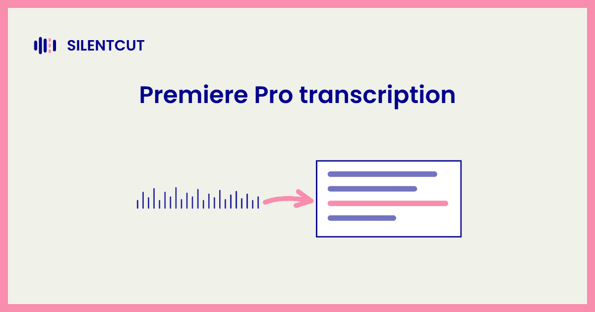 Blog cover card showing an audio waveform carried into a document of text lines, one line highlighted pink